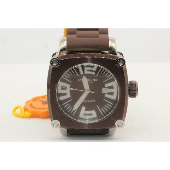 Discount Estate Stuhrling Men's Brown Quartz Wristwatch - 50 - Picture 6 of 7